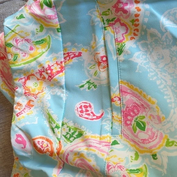 Ikbul UPF 50+ Sharon Seafoam Paisley Floral Golf Outdoors Ankle Pants NWT 4 - Picture 11 of 16